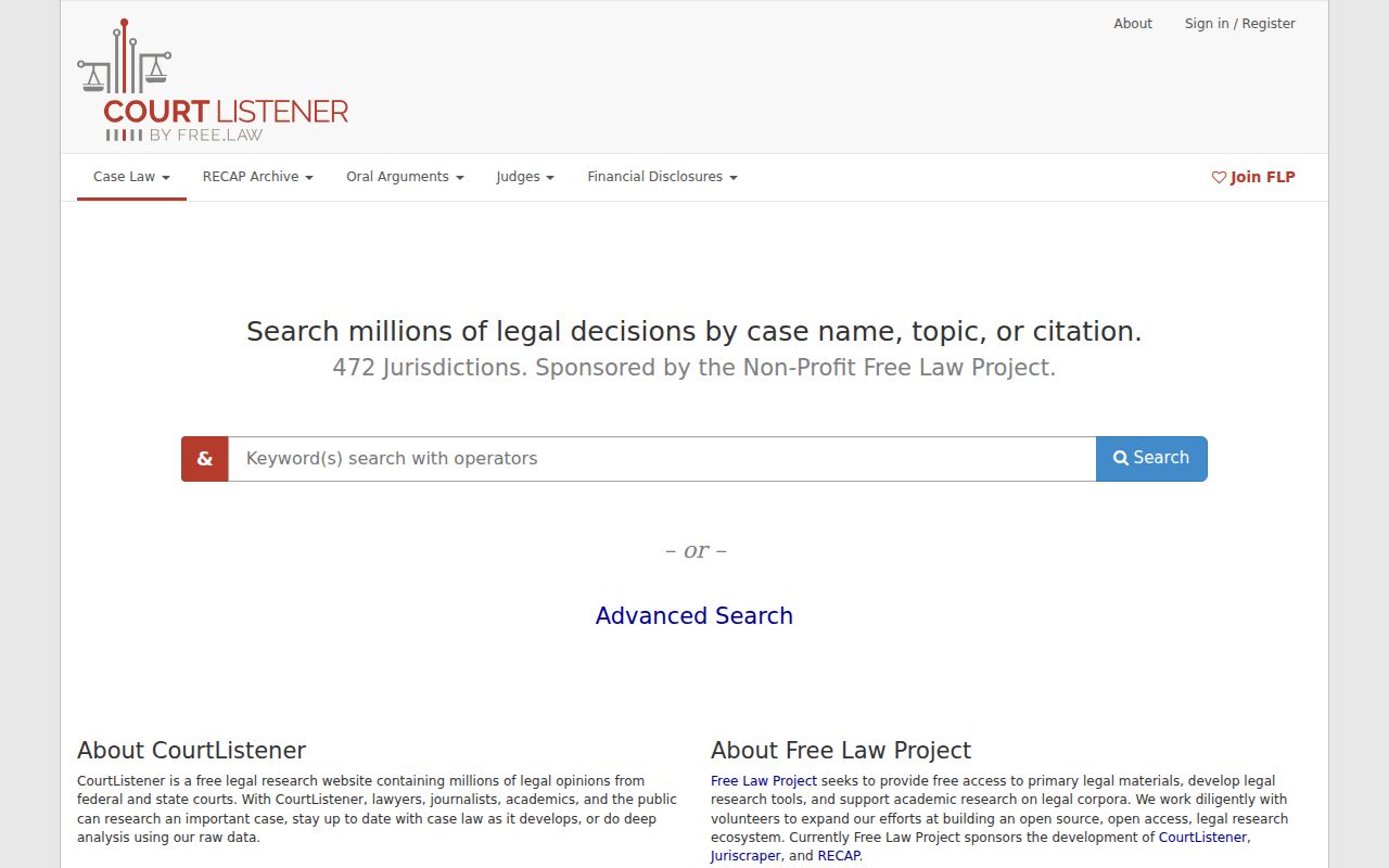 Bonita court docket CourtListener federal access source
