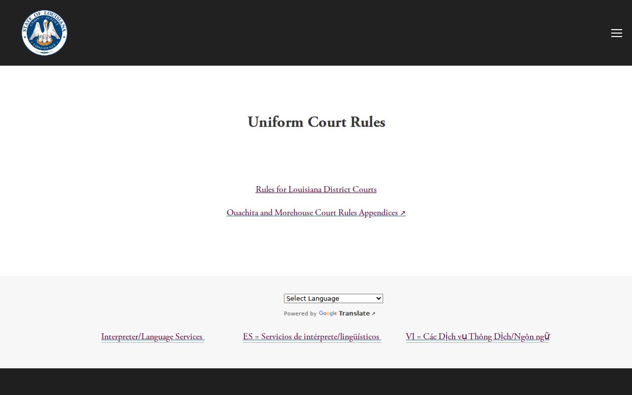 Morehouse Parish criminal court docket rules and Fourth Judicial District Court access